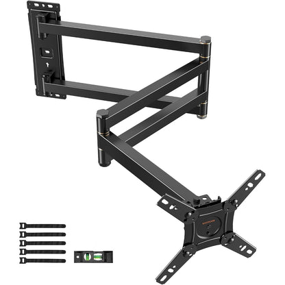 266228 - WHYFONE Mbështetëse muri për televizor me shtrirje ekstra të gjatë 1036 mm, Rrotullim 180°, e rregullueshme për ekrane dhe monitorë LED LCD 13-43 inç, Max VESA 200x200 mm