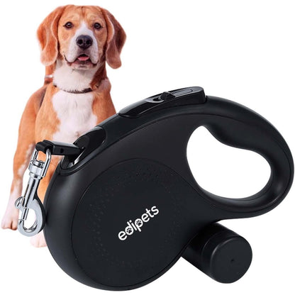 253051 - EDIPETS Lidhëse për Qen, e Zgjatshme dhe e Tërheqshme, 5 m, Fleksibile, për Qen të Vegjël, të Mesëm dhe të Mëdhenj