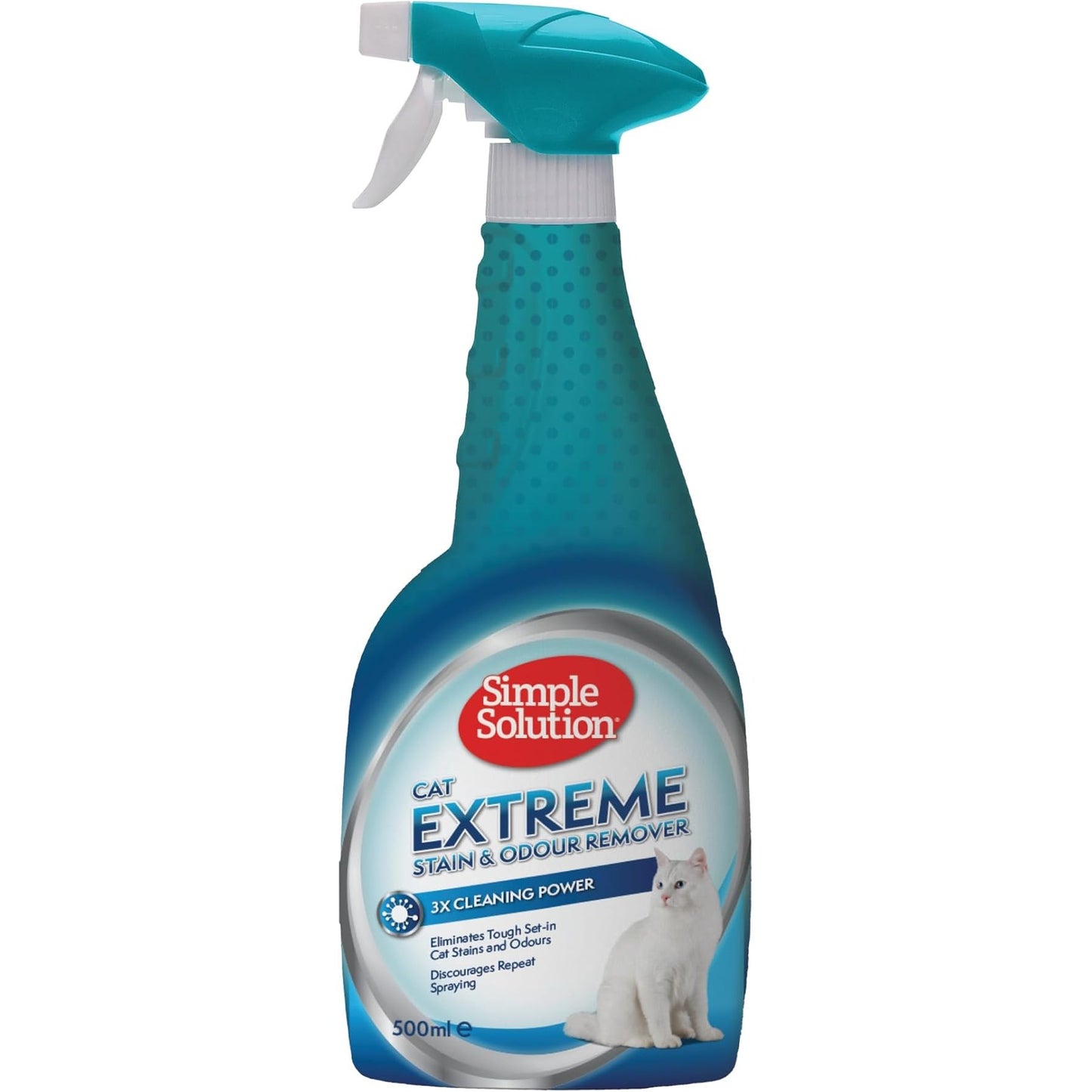 141603 - Simple Solution Extreme – Pastrues për njolla dhe erë nga macet, me enzima dhe fuqi pastruese 3X me baktere aktive – 500 ml , 9 cope.
