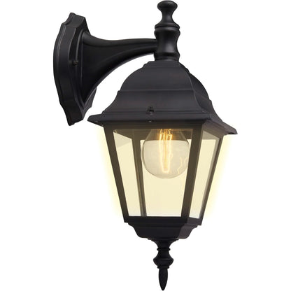 223316 - BRILLIANT Dritë muri e jashtme 44282/06 Newport, metal/qelq, E27, 60W, e zezë