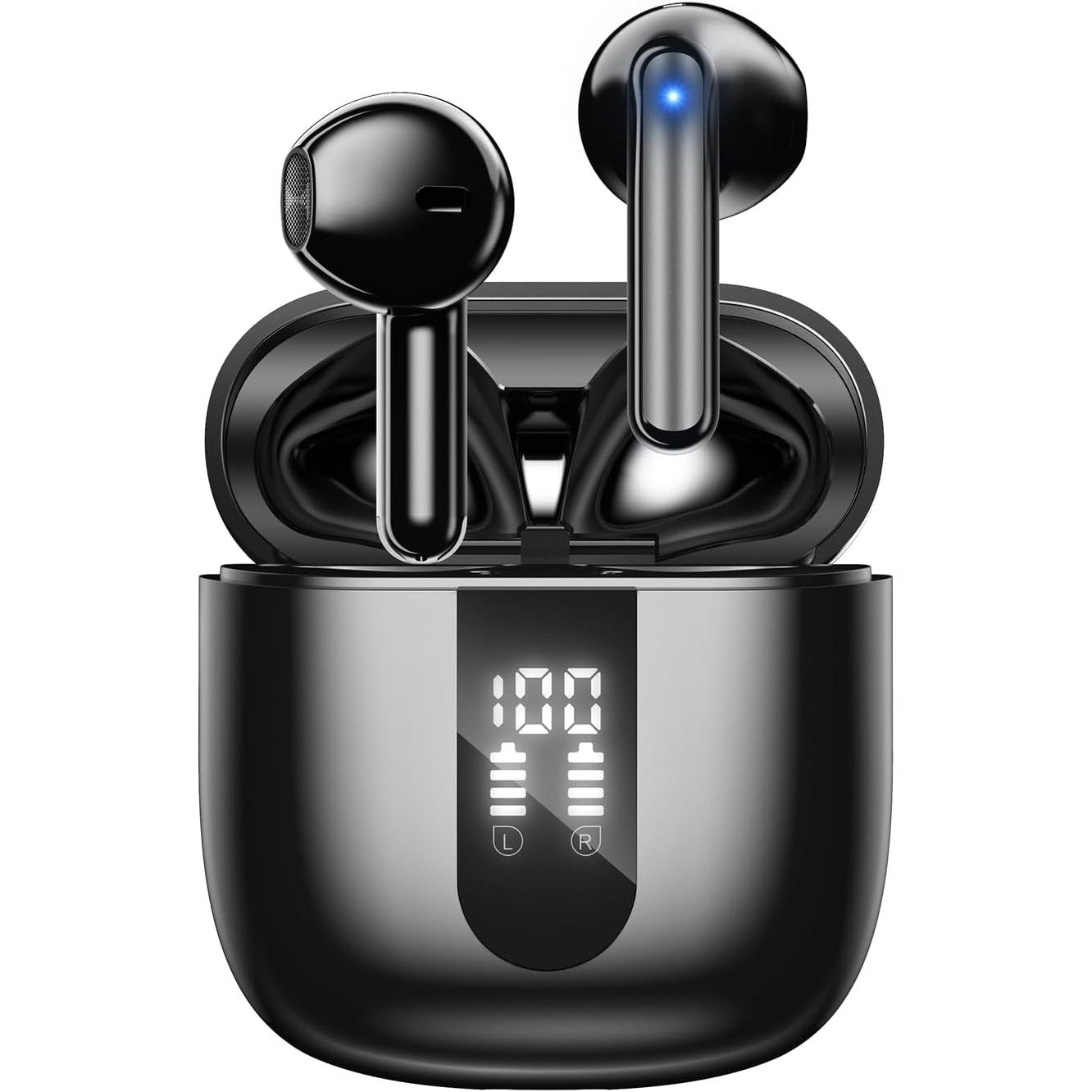 274378 - JBES Kufje Bluetooth pa tel 5.4, 6 mikrofonë me anulim zhurmash, bas i fuqishëm, kohë luajtjeje 60 orë, IP5 rezistente ndaj ujit, për iPhone dhe Android (Blu)