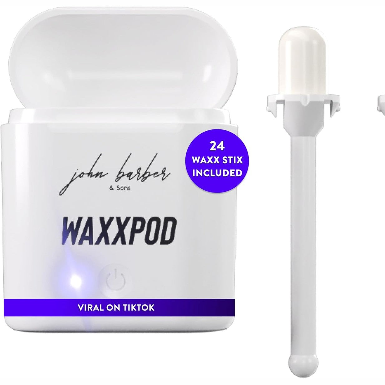 275184 - WAXXPOD™ Kit dylli për veshët dhe hundët, Mini ngrohës dylli me lidhje USB-C, përfshin 24 shkopinj dylli të parapërgatitur dhe dyll hunde WaxxStix, për burra dhe gra