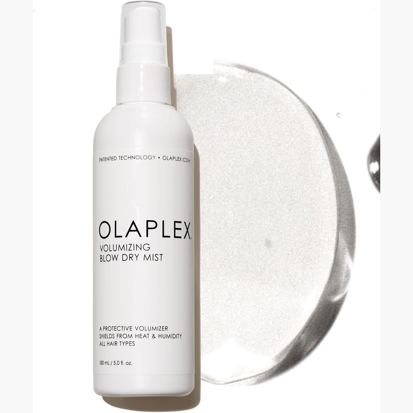 317217 - OLAPLEX Sprej për tharje me bojë Volumizing, 150 ml, Mbrojtje nga nxehtësia deri në 232°C, për flokë të çrregullt, kaçurrela, të drejta dhe me onde