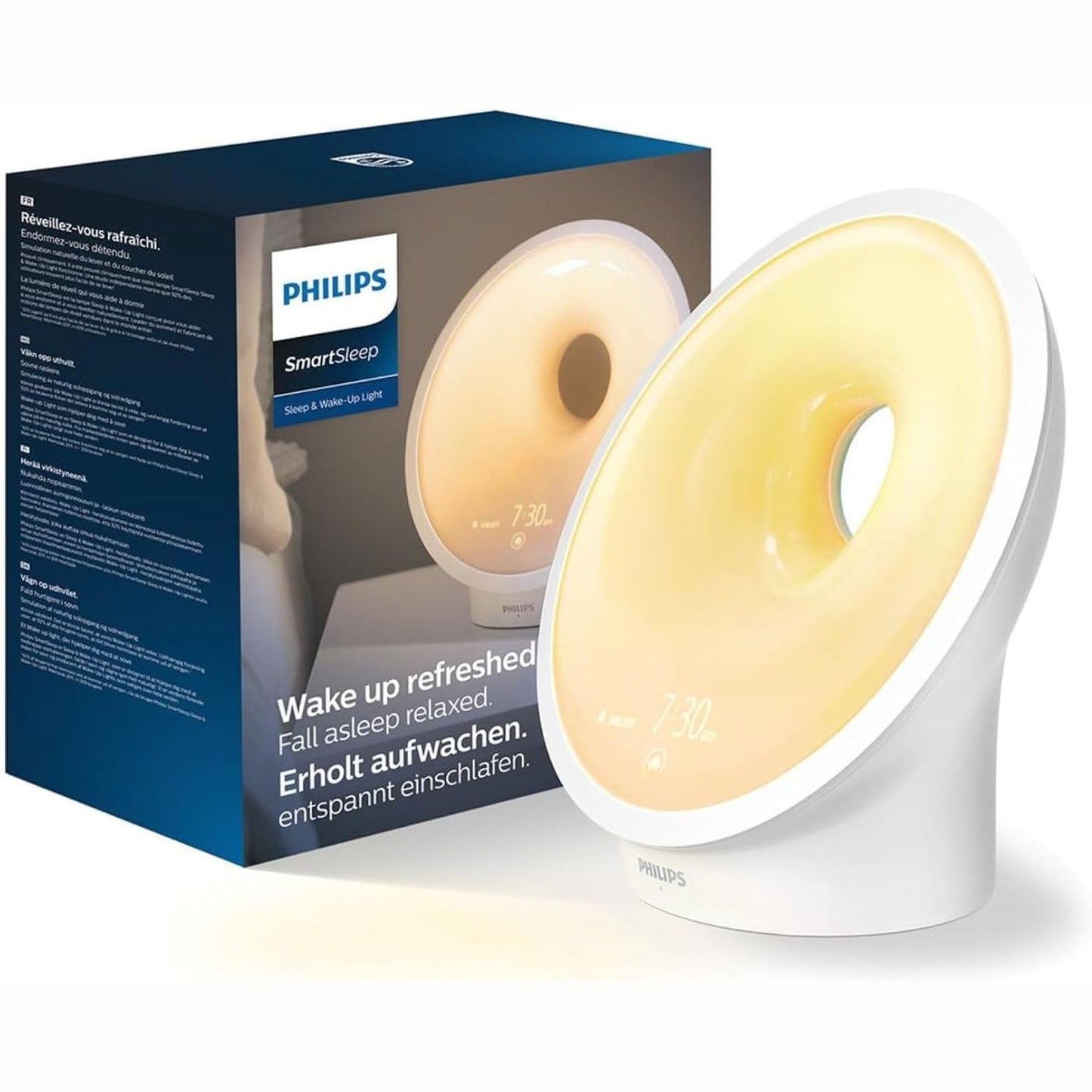 221022 - PHILIPS Drita për Gjumë dhe Zgjim, simulim me ngjyra i lindjes së diellit, 25 intensitete drite, Modeli HF3651/01