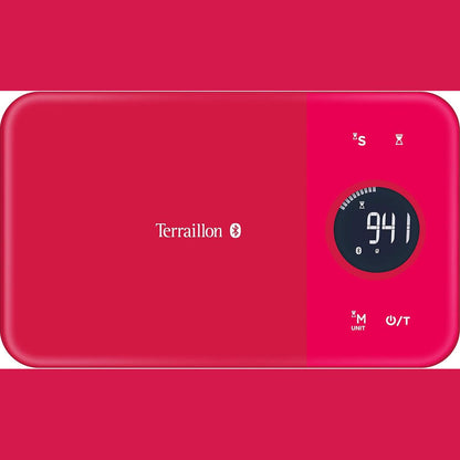 183773 - TERRAILLON NutriTab - Peshore Kuzhine me Bluetooth, Aplikacionin MyHealth, Tabakë Qelqi, Kapacitet 5kg, Gradacione 1g, Skanim Barkodi, Analiza e Marrjes Ushqyese, E Kuqe