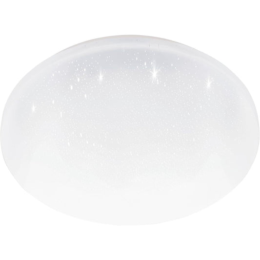 216002 - EGLO Llambë tavani Pogliola-S, Ø 31 cm, dritë tavani LED me efekt kristali, llambë e bardhë