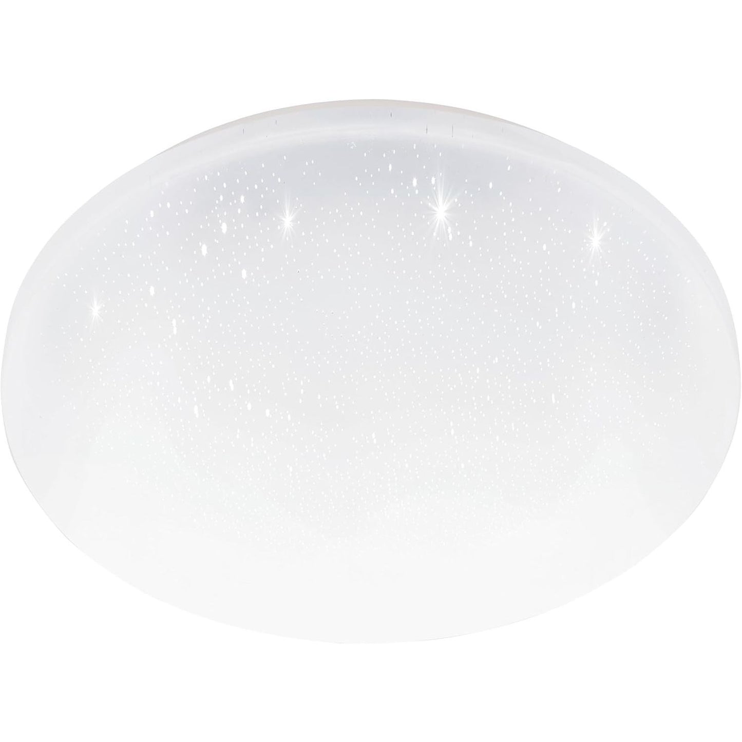 242266 - EGLO Llambë tavani Pogliola-S, Ø 31 cm, dritë tavani LED me efekt kristali, çelik dhe plastike, llambë e bardhë