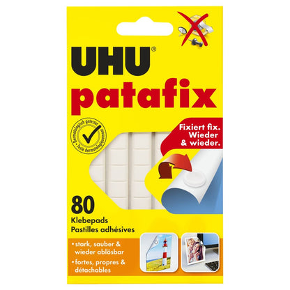 269642 - UHU patafix, jastëkë ngjitës, të bardhë, 80 copë