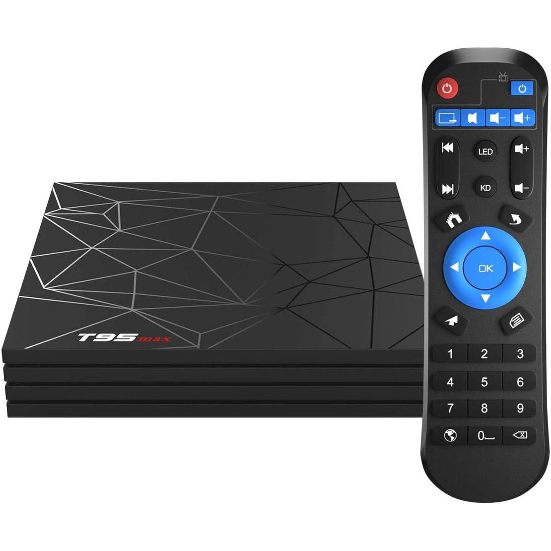 319831 - ANDROID TV BOX 10.0, 4Go RAM, 32Go ROM, H616 Quad-core cortex-A53, Mbështetje 3D, 6K Ultra HD, H.265, 2.4GHz WiFi, Ethernet