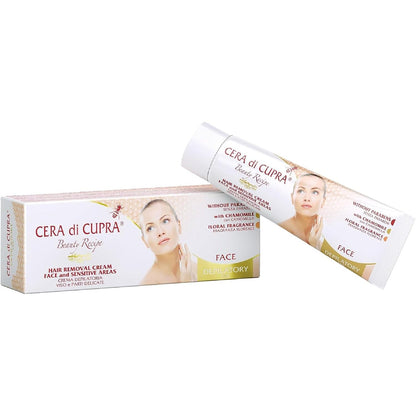301405 - CERA DI CUPRA Krem Depilues për Fytyrën dhe Zonat Delikate, 50ml, Pa Parabene, Testuar Dermatologjikisht