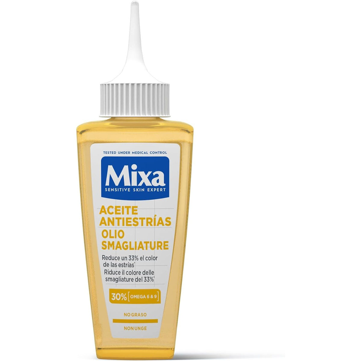 308125 - MIXA Vaj ushqyes për strijat, 100 ml, i përshtatshëm për lëkurë të ndjeshme