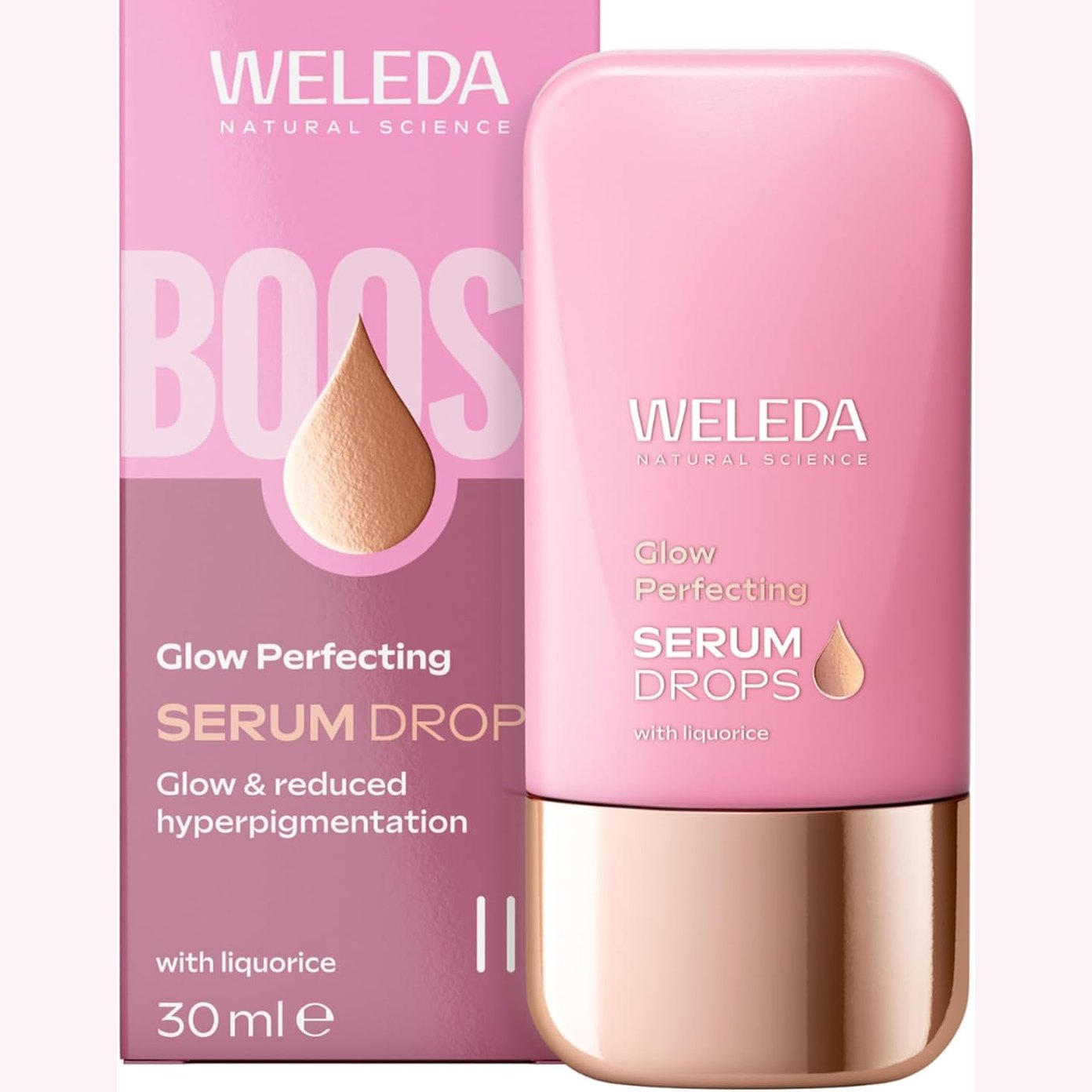 318291 - WELEDA - Bio Glow Perfecting Serum Drops, 30 ml, vegane, me shkëlqim dhe likorice