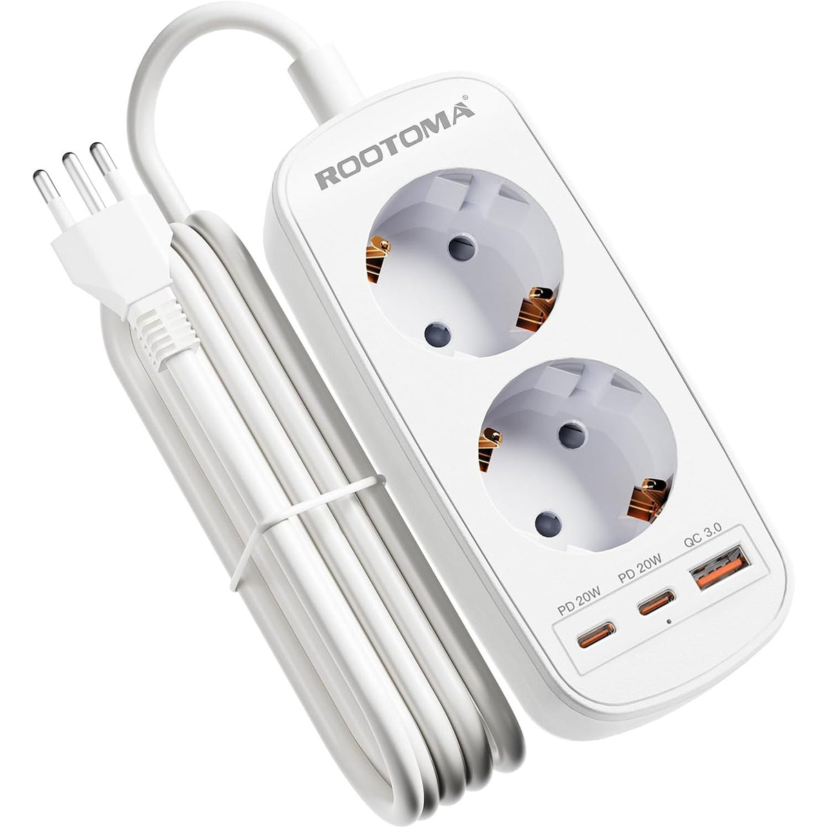 295293 - Adaptor Zvicër-Gjermani me karikues të shpejtë USB PD20W, kabllo 1.5 m, tipi J, për Zvicër, Jordani, Madagaskar, Maldive, Lihtenshtajn, Ruandë