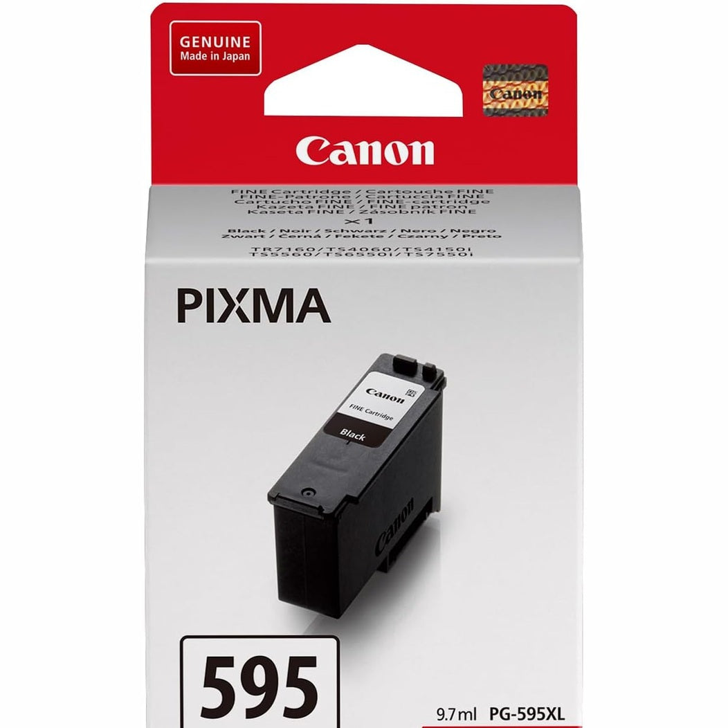 309898 - CANON Fishek boje origjinal PG-595 XL, deri në 300 faqe (1 x Fishek i zi XL), i pajtueshëm me printerët PIXMA TS