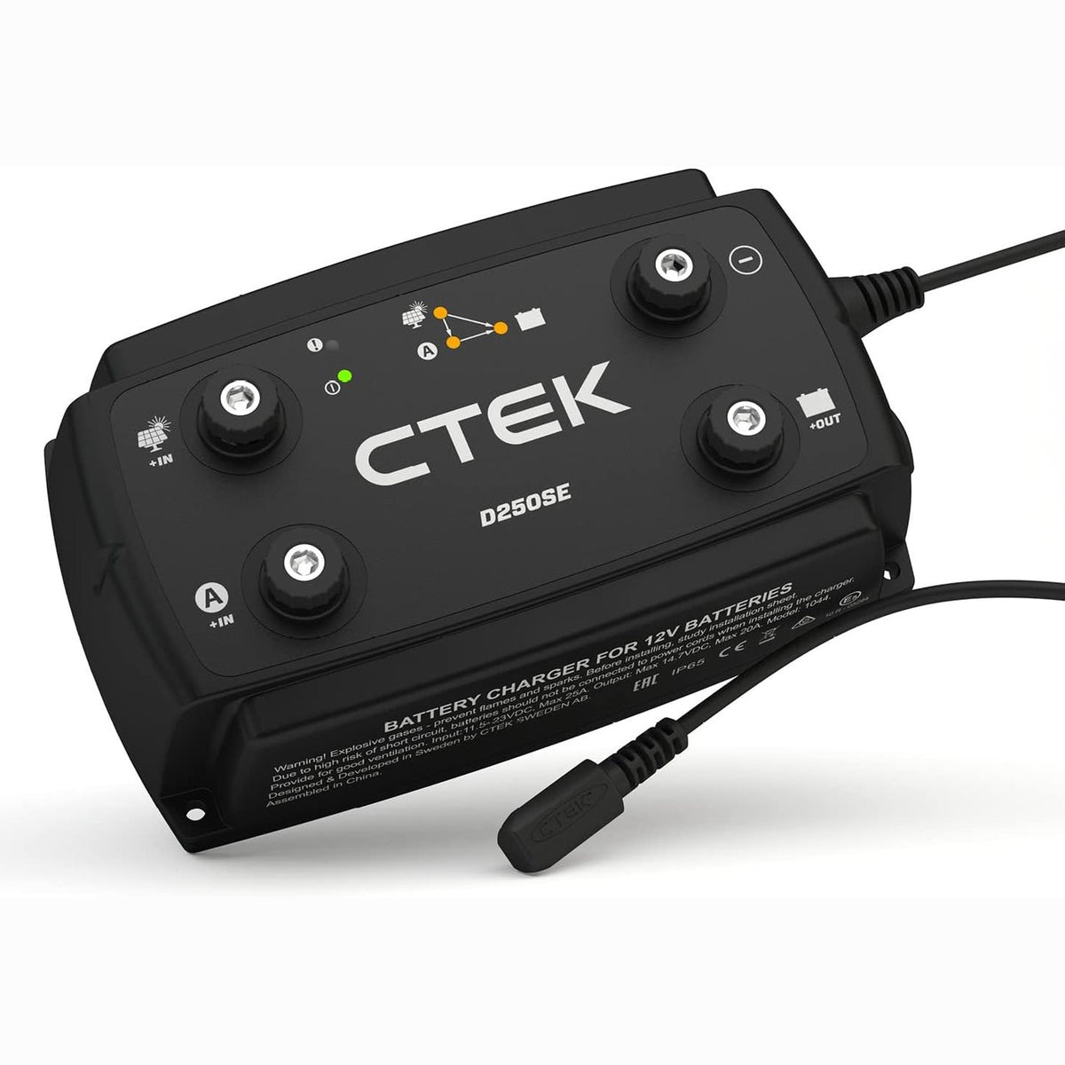 322198 - CTEK - D250SE - 20A - Karikues Baterie 12V për Bateri Starterash dhe Shërbimi në Autokampera, Kamionë dhe 4x4 - Bateri Makine me Energji Diellore dhe Karikues Litium-Jon - I Kompatibil me Alternatorë Inteligjentë