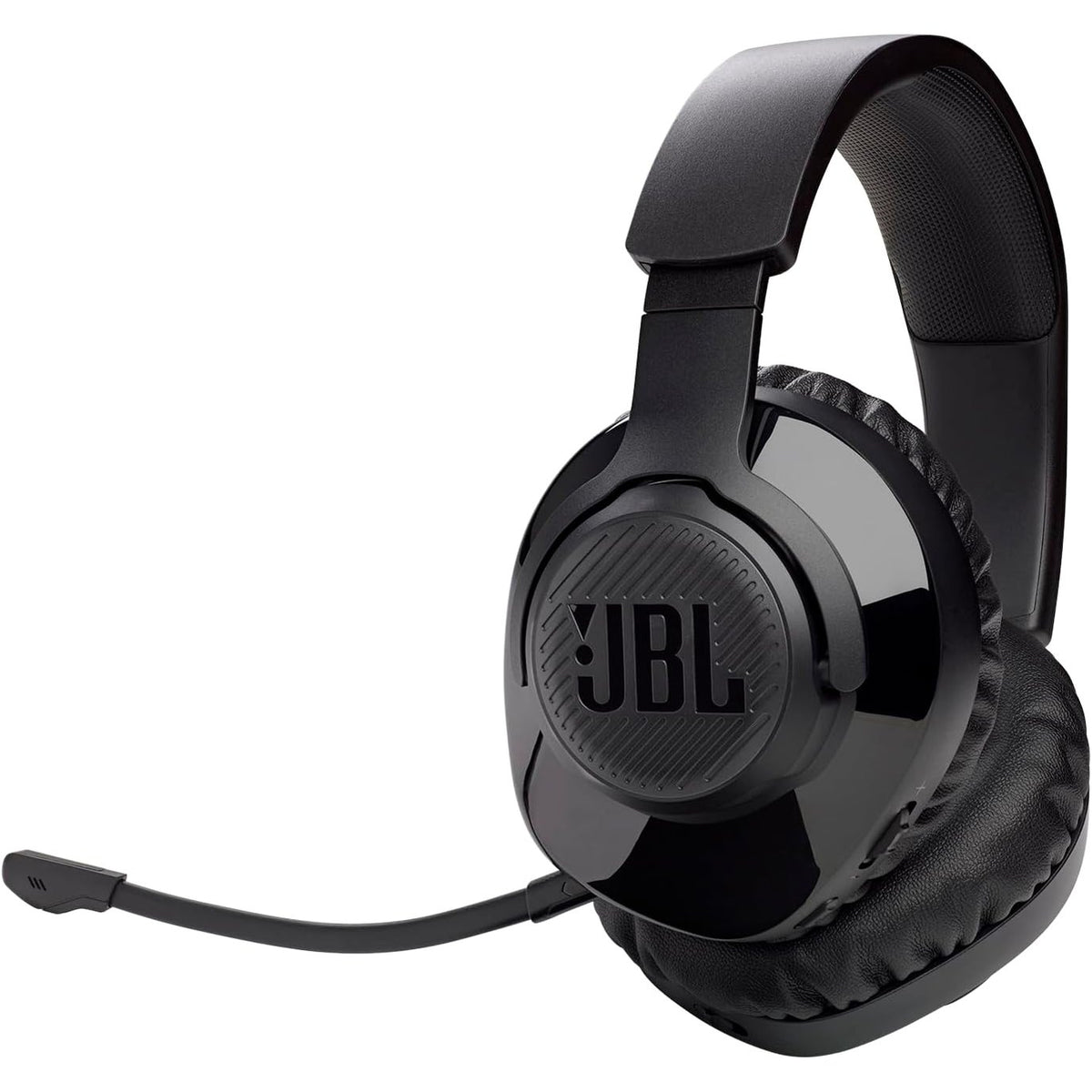 319412 - JBL KUFJE PËR LOJËRA QUANTUM 350 OVER-EAR – PA TEL 2.4 GHz DHE LIDHJE USB-C – ME MIKROFON TË SHKËPUTSHËM DHE TINGULL QUANTUMSURROUND – TË ZEZA
