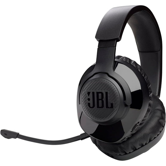 319412 - JBL KUFJE PËR LOJËRA QUANTUM 350 OVER-EAR – PA TEL 2.4 GHz DHE LIDHJE USB-C – ME MIKROFON TË SHKËPUTSHËM DHE TINGULL QUANTUMSURROUND – TË ZEZA