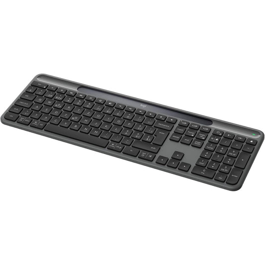 267680 - LOGITECH Signature Slim Solar+, Tastierë pa tel, energji diellore, Jetëgjatësi baterie deri në 10 vjet, Taste të personalizueshme, Bluetooth, CH QWERTZ, Grafit