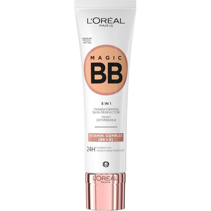 303512 - L'ORÉAL PARIS Krem BB 5-në-1, Krem me nuancë i pasuruar me vitamina B5 dhe E, Rezultate në 2 javë, Jo-komedogjenik, Ngjyra: 04 Mesatare
