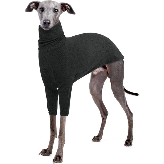 219447 - IECOii Triko me jakë të rrumbullakët Greyhound, Pizhama termike për mot të ftohtë, Triko me kapuç për qen të mëdhenj