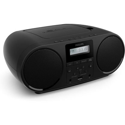 272878 - PHILIPS TAZ5000, CD Player Multifunksional me Radio FM, Bluetooth 5.4, USB, Energji nga Bateria/Rrjeti, Bas Dinamik, Materiale të Ricikluara, Prizë Kufjesh 3.5 mm
