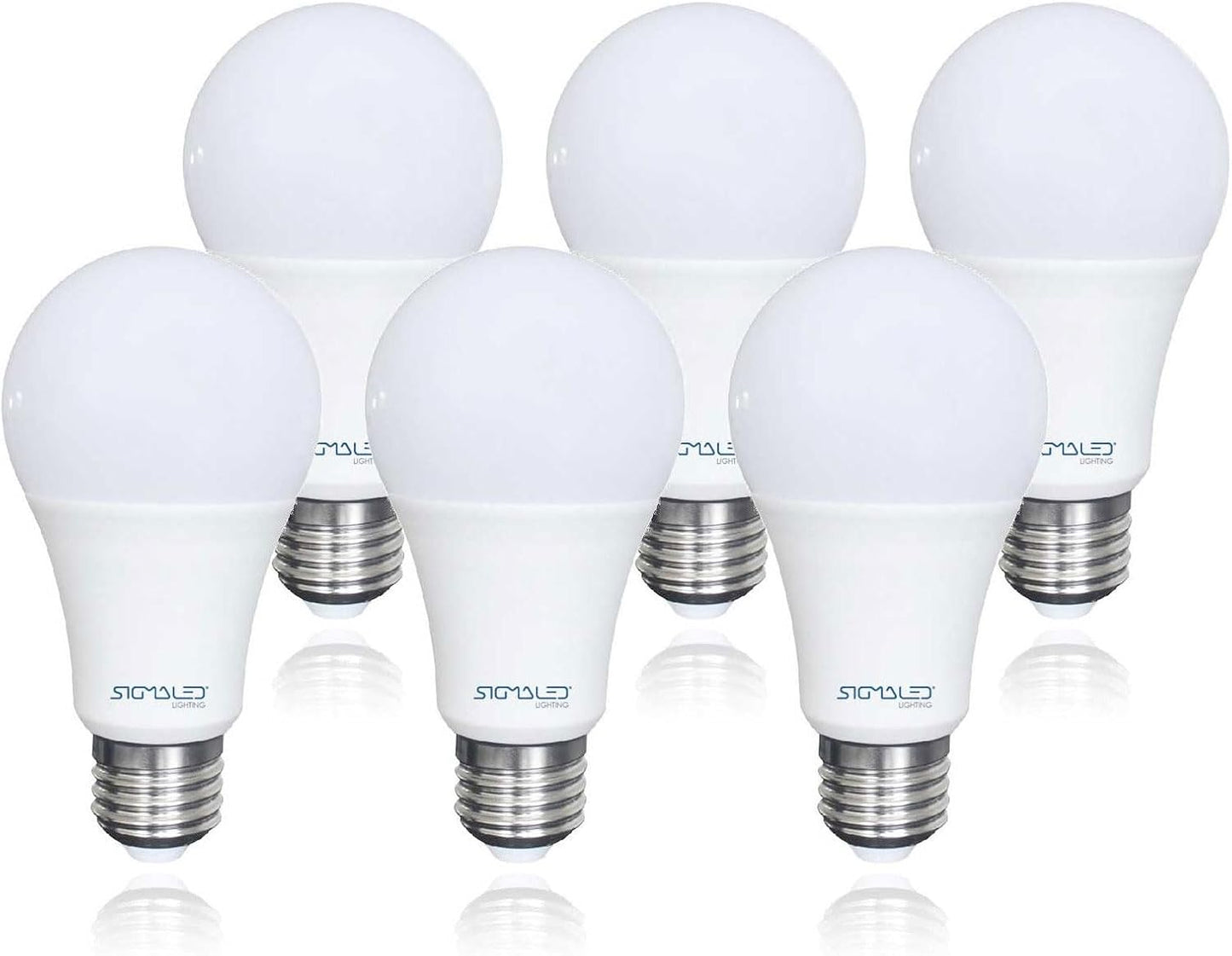 223113 - SIGMALED - Ndriçim LED E27 15W (ekuivalente me 120W), 1500 lumen, e bardhë neutrale 4000K, llampa A60 me bazë vidë E27 Edison, pako me 6 llamba
