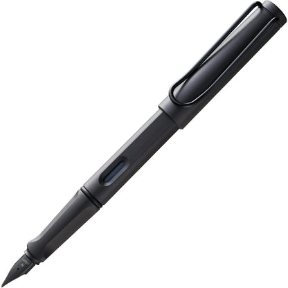 295998 - LAMY Safari Umbra - Stilograf me dorezë ergonomike dhe majë çeliku EF, përfshin fishek blu T10, ideal për shkrim dhe kaligrafi, për dorën e djathtë