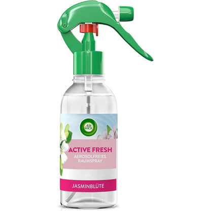 275988 - AIR WICK Active Fresh, sprej dhome pa aerosol, vajra esencialë natyralë, aromë: Lule jasemini, 237 ml