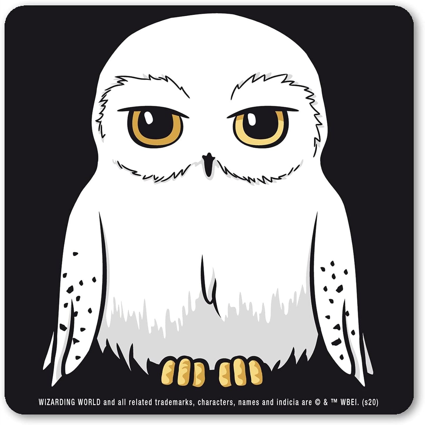 264198 - LOGOSHIRT® Harry Potter Buf Hedwig, Mbulesë për kosh, 10x10 cm, Printim i Qëndrueshëm