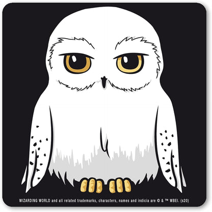 264198 - LOGOSHIRT® Harry Potter Buf Hedwig, Mbulesë për kosh, 10x10 cm, Printim i Qëndrueshëm