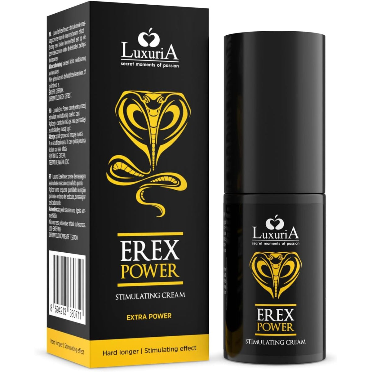307895 - INTIMATELINE Erex Power - Krem stimulues dhe energjizues për të përmirësuar ereksionin penil, riaktivizon qarkullimin e gjakut, 30 ml