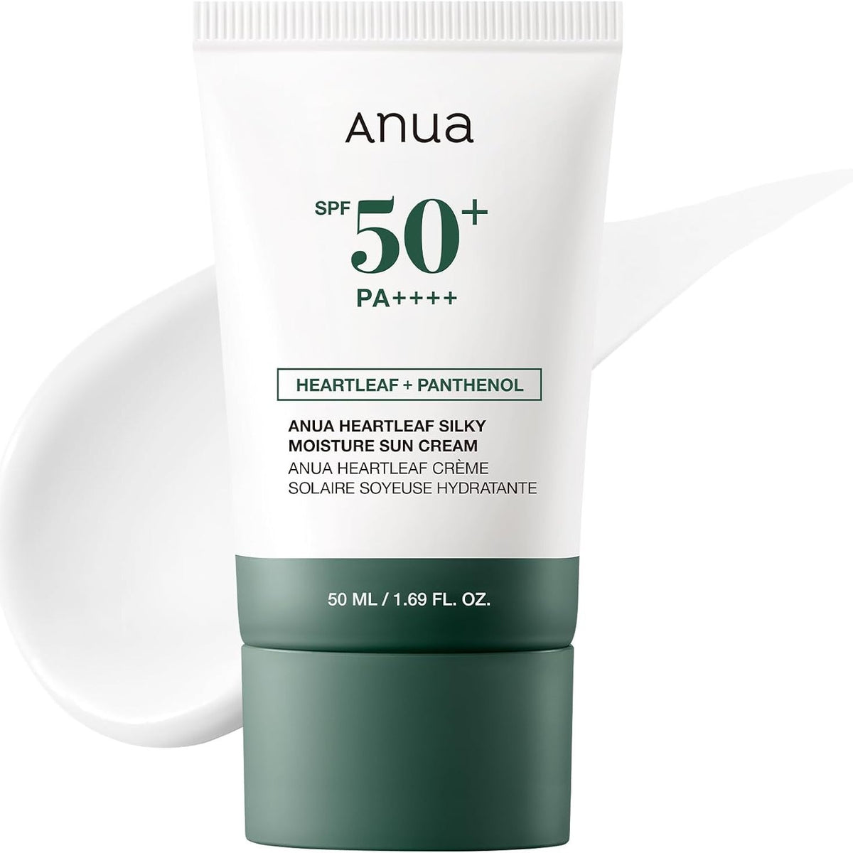 298395 - ANUA Krem dielli hidratues Heartleaf Silky SPF 50 - 50 ml - Krem dielli korean për fytyrën