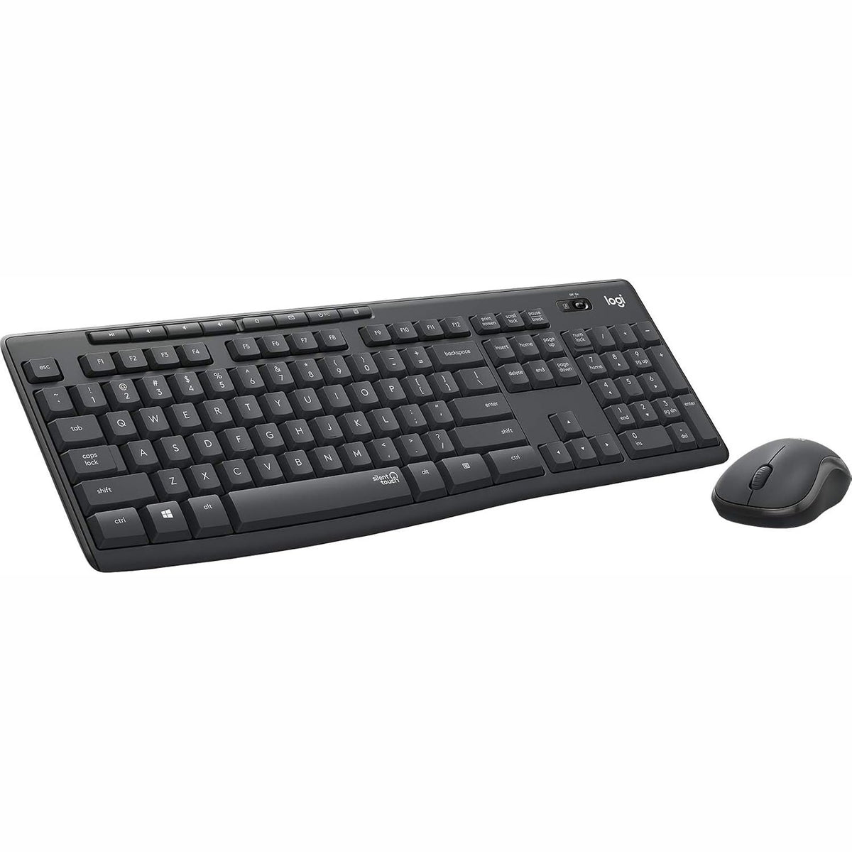 295139 - LOGITECH Kombinim mausi dhe tastiere Mk295 pa tel me teknologjinë SilentTouch, gjurmim optik të përparuar, paraqitje SHBA/ndërkombëtare, tastierë QWERTY - e zezë