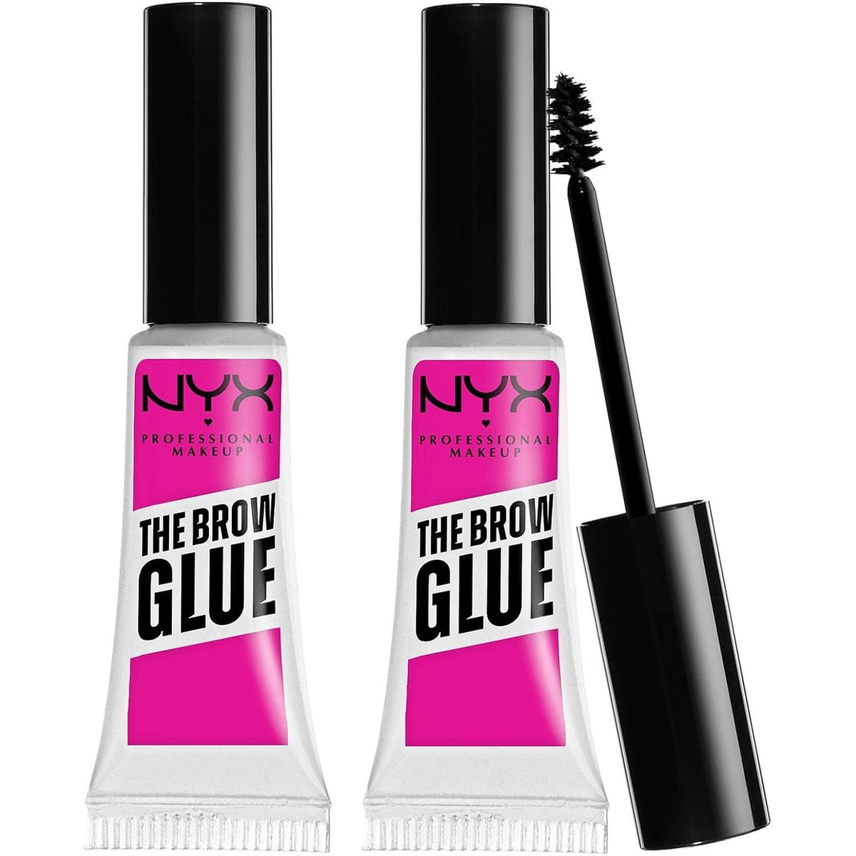 336313 - NYX PROFESSIONAL MAKEUP Brow Glue Gel, Pako me 2 copë, Transparent