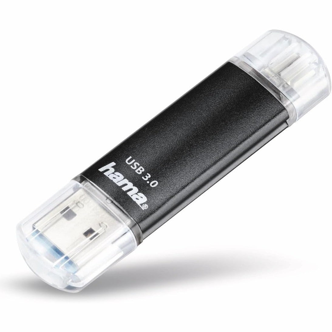 266954 - HAMA LAETA NJËSI FLASH USB 3.0 - 32GB, SHPEJTËSI DERI NË 40MB/S, ME LIDHËS USB-A DHE MICRO USB, PËR PC/MAC/TABLET DHE SMARTPHONE - GRI