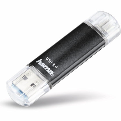 266954 - HAMA LAETA NJËSI FLASH USB 3.0 - 32GB, SHPEJTËSI DERI NË 40MB/S, ME LIDHËS USB-A DHE MICRO USB, PËR PC/MAC/TABLET DHE SMARTPHONE - GRI