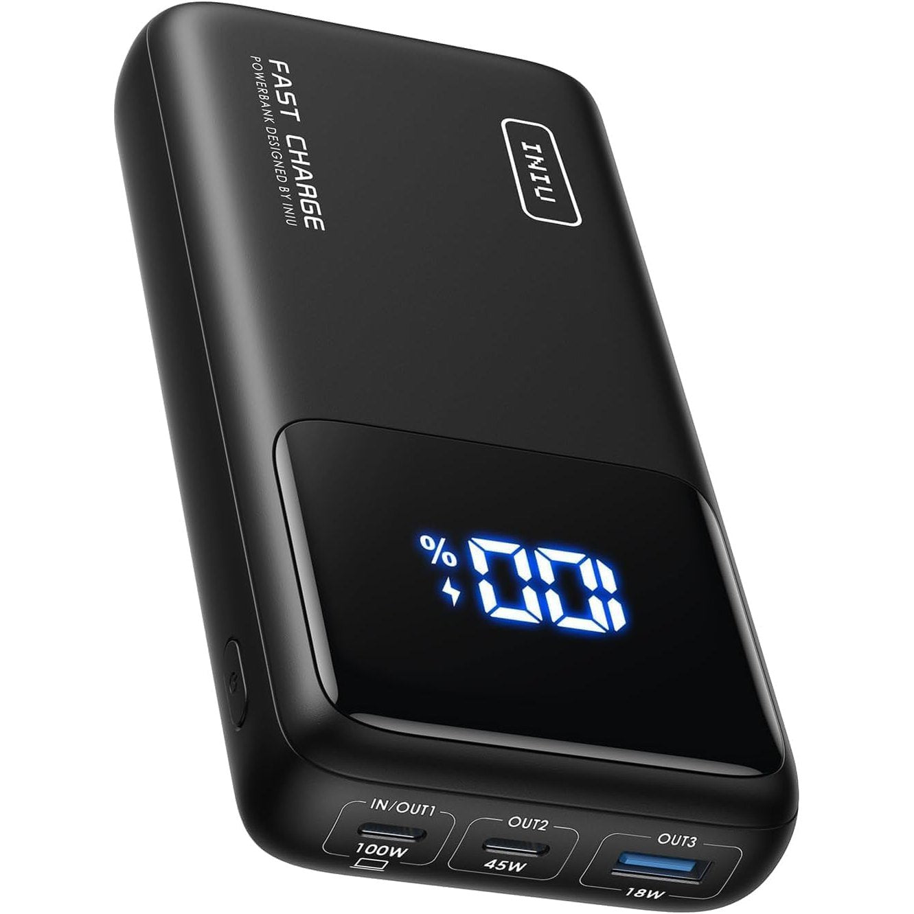 268055 - INIU POWERBANK për laptop, 100W PD3.0, 25000mAh, hyrje dhe dalje kompakte USB-C, bateri e jashtme e pajtueshme me MacBook Pro, Steam Deck, iPhone 17 16 15 Pro, Samsung S22, iPad Pro etj.