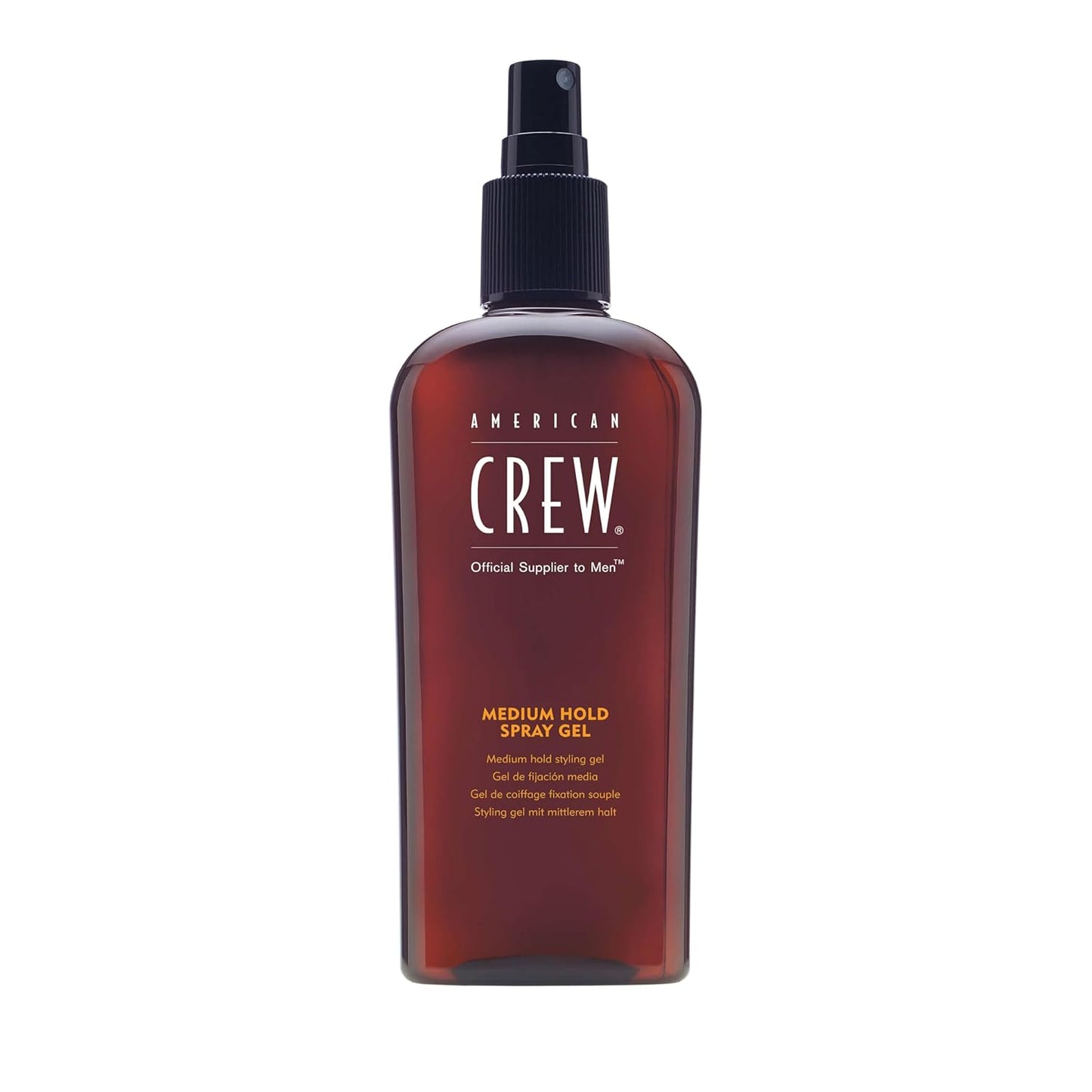 275748 - AMERICAN CREW Xhel Sprej me Mbajtje të Mesme | 250 ml | Sprej stilues për burra | Kujdes dhe hidratim për flokët