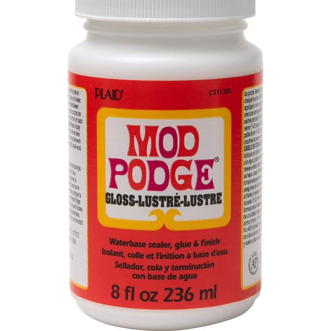 224970 - Mod Podge, Ngjitës dhe Sealant me Bazë Uji, me Shkëlqim të Lartë, CS11201, Shishe 236 ml