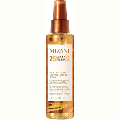 296847 - MIZANI Vaj ushqyes kundër fërkimit, për të gjitha llojet e flokëve, Trajtim hidratues dhe zbutës, 125 ml