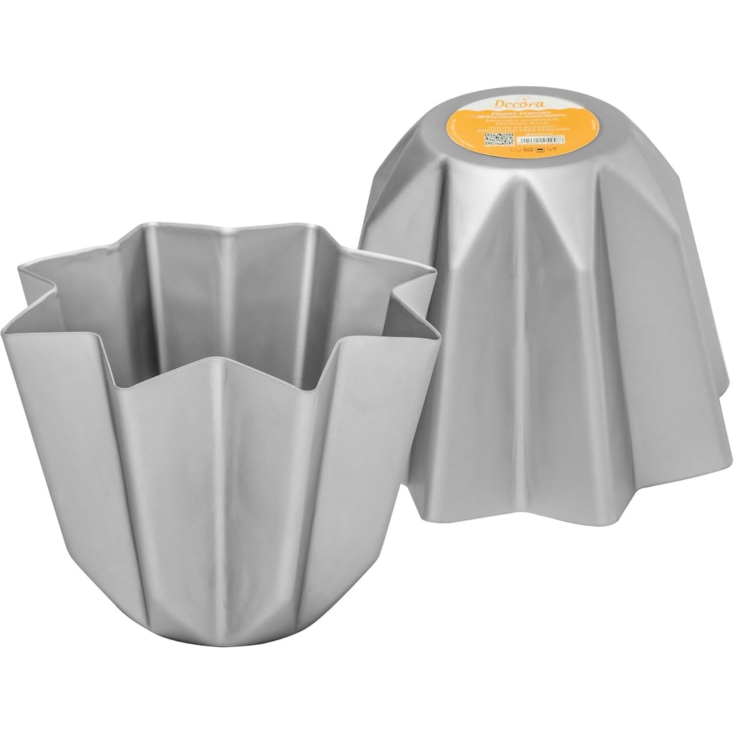 187605 - DECORA 0062689 Kallëp Pandoro, Lëndë Alumini e Anodizuar, Kapacitet 1 Kg, Ngjyrë Argjend