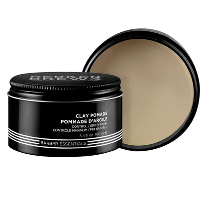 317558 - REDKEN Brews Pomadë argjile, dyll stilimi për burra, kontroll maksimal, përfundim mat, mbajtje afatgjatë, 100 ml