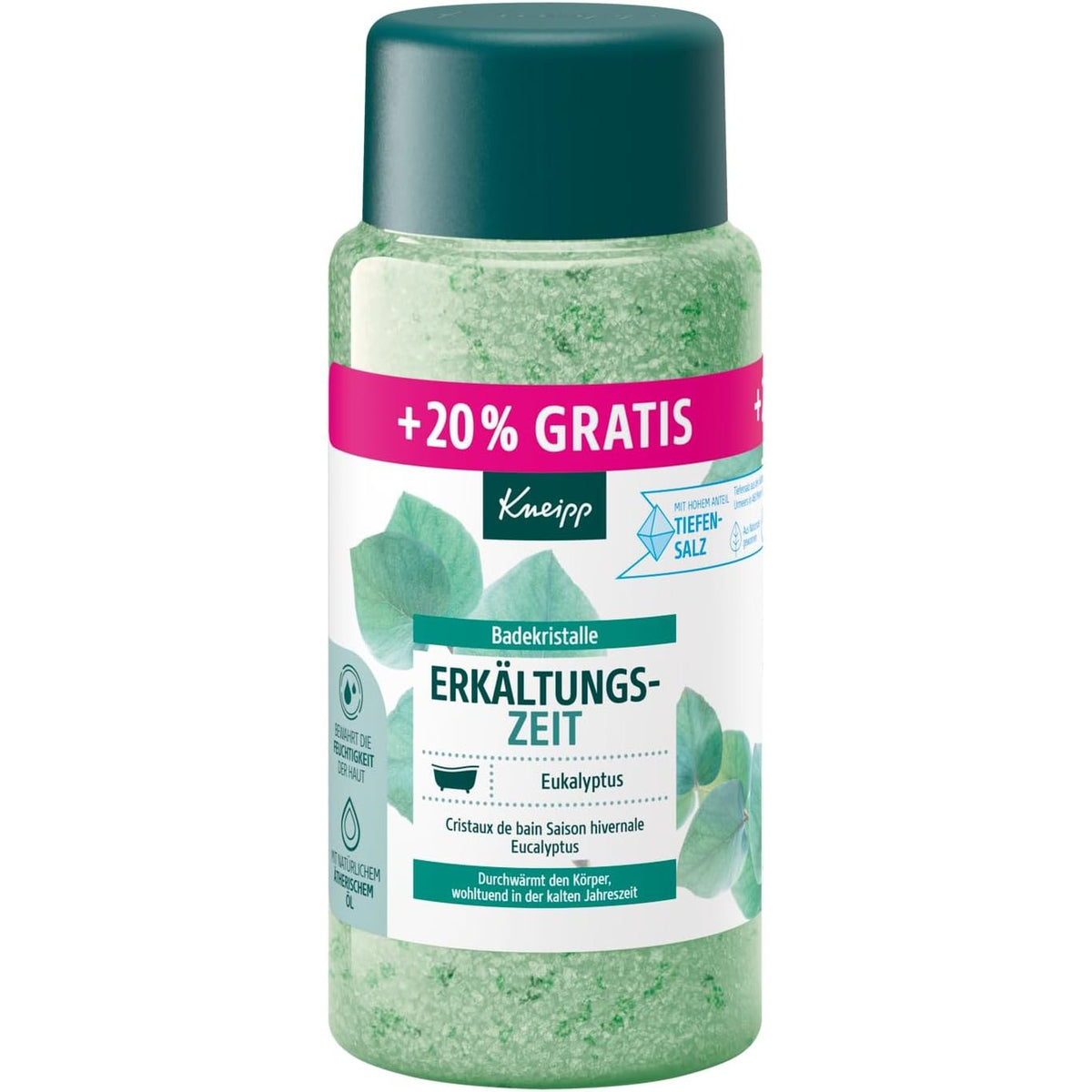 298878 - KNEIPP - Kripë Banjo për Sezonin e Ftohtë, 720 g, me kripë natyrale dhe vajra esencialë të eukaliptit dhe mentes, edicion i kufizuar