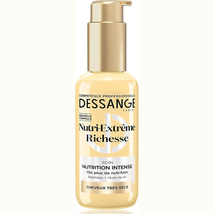 318522 - DESSANGE Trajtim për Flokë pa Lënë, 110ml, formulë me peptide dhe vaj lini, për flokë shumë të thatë