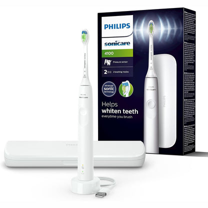 289541 - PHILIPS Sonicare 4100 HX3683/33 – Furçë dhëmbësh elektrike me 1 kokë furçe W2 Optimal White, çantë udhëtimi, karikues USB