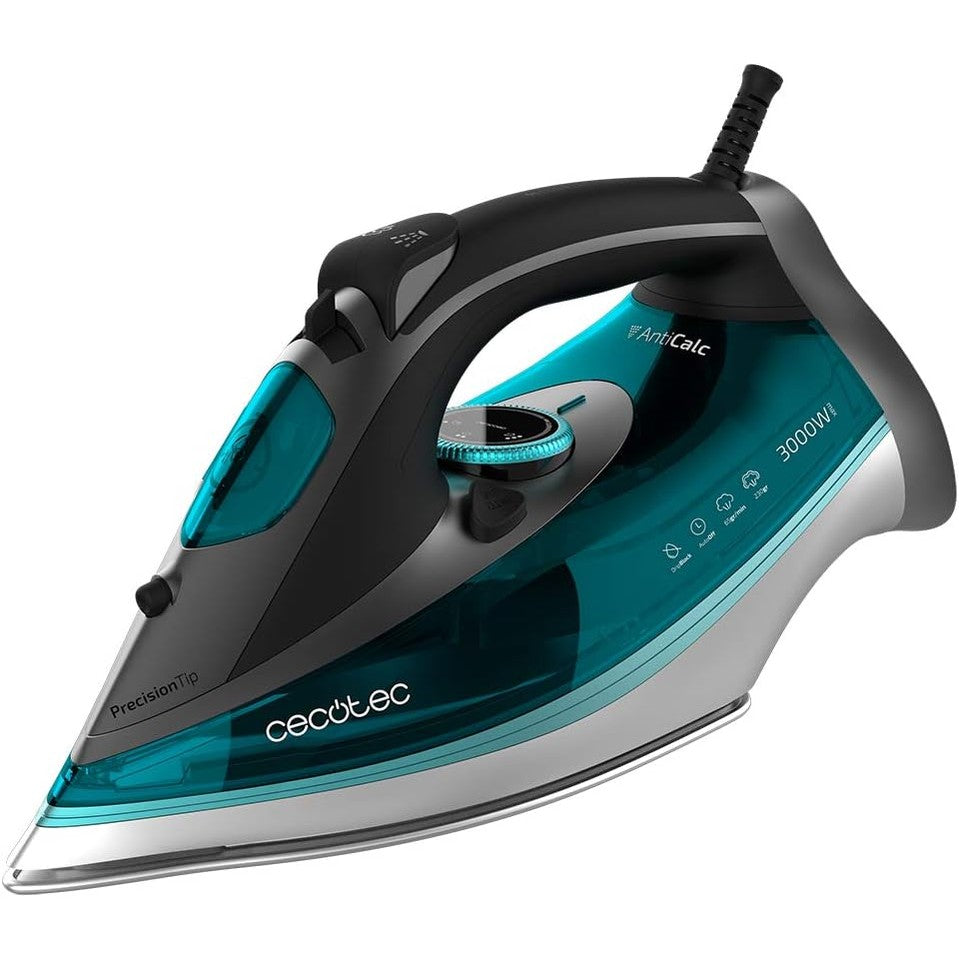 277484 - CECOTEC Hekur me avull Fast&amp;Furious 5040 Absolute - 3000 W, Prodhim avulli 65 g/min, Nxitje avulli 230 g/min, Pllakë me rrëshqitje turbo, Modalitet ECO, Sistem sigurie për fikje automatike, Anti-pikim