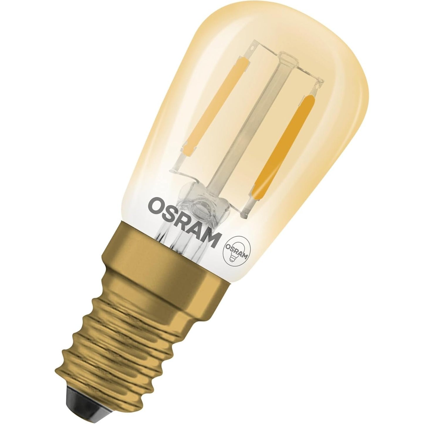 169027 - OSRAM - Llampa LED Vintage 1906 T26 Filament, 1.6W, E14, Ngjyra e Artë, Transparente, Përshtatshme për Vitrinë, Raft Librash, Dritë Shtesë në Raft, Theks Dekorativ