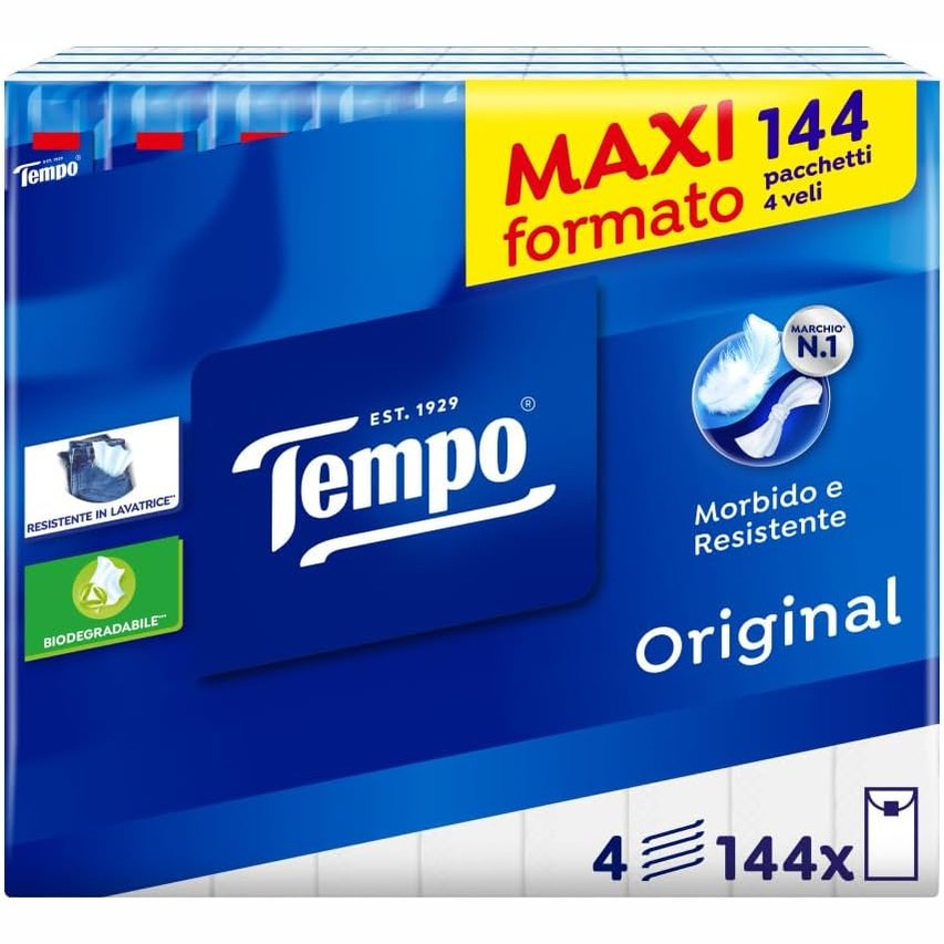 289771 - TEMPO Shami Dore me Xhep, 4 Shtresa, 144 Paketa me 9 Shami Dore.