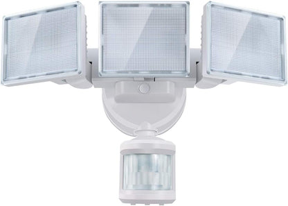 255135 - SOLLA Prozhektor LED me detektor lëvizjeje, 40W 3000LM për përdorim të jashtëm, IP65 i papërshkueshëm nga uji, 5000K me 3 koka për garazh, kopsht, verandë, hyrje makinash