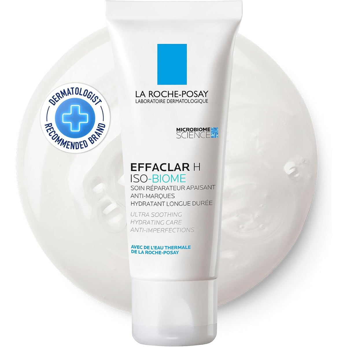 297197 - LA ROCHE-POSAY Krem hidratues për trajtimin e akneve që thahen, zvogëlon njollat dhe rigjeneron, me niacinamidë dhe provitaminë B5, Effaclar H Iso-Biome, 40 ml